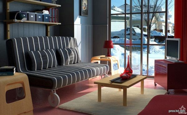 دروس فيديو لمحاكاة غرفة IKEA من الألف إلى الياء